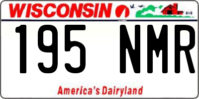 WI license plate 195NMR