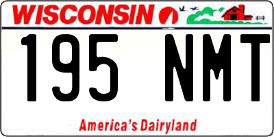 WI license plate 195NMT