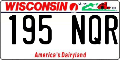 WI license plate 195NQR
