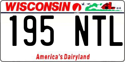 WI license plate 195NTL