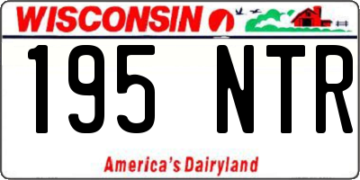 WI license plate 195NTR