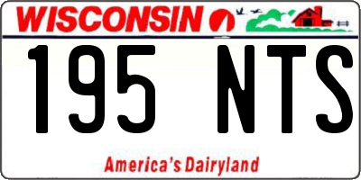 WI license plate 195NTS