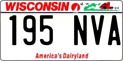 WI license plate 195NVA