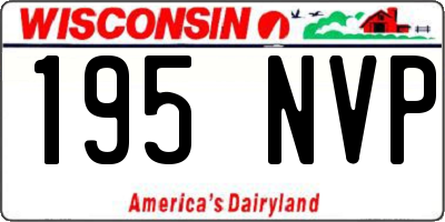 WI license plate 195NVP