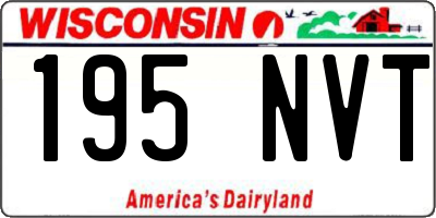 WI license plate 195NVT