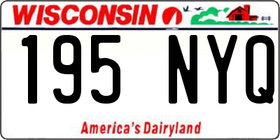 WI license plate 195NYQ
