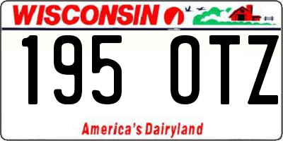 WI license plate 195OTZ