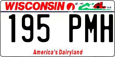 WI license plate 195PMH