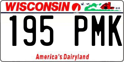 WI license plate 195PMK