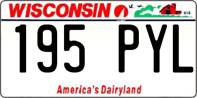 WI license plate 195PYL