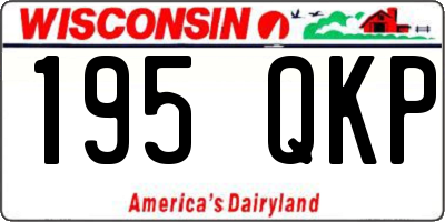 WI license plate 195QKP