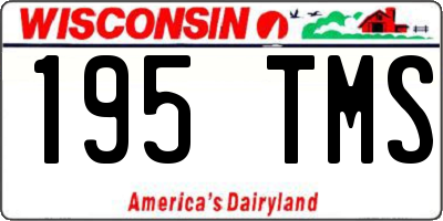 WI license plate 195TMS