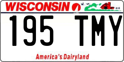 WI license plate 195TMY