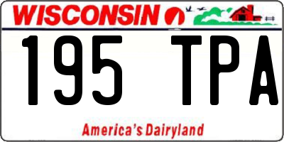 WI license plate 195TPA