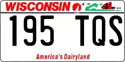 WI license plate 195TQS