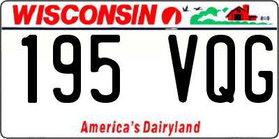WI license plate 195VQG