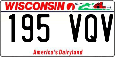 WI license plate 195VQV