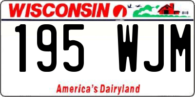 WI license plate 195WJM