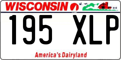 WI license plate 195XLP