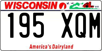 WI license plate 195XQM