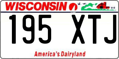 WI license plate 195XTJ