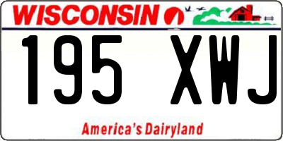 WI license plate 195XWJ
