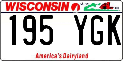 WI license plate 195YGK