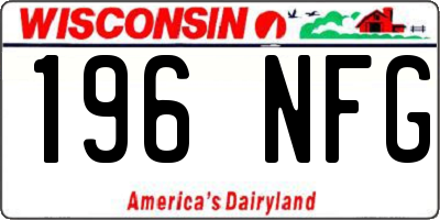 WI license plate 196NFG