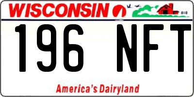 WI license plate 196NFT
