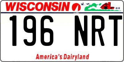 WI license plate 196NRT