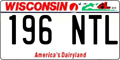 WI license plate 196NTL