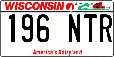 WI license plate 196NTR