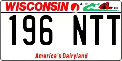WI license plate 196NTT