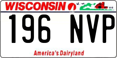 WI license plate 196NVP