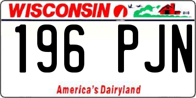 WI license plate 196PJN