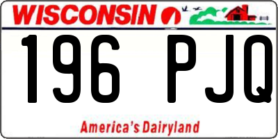 WI license plate 196PJQ