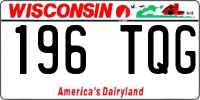 WI license plate 196TQG