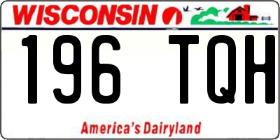 WI license plate 196TQH
