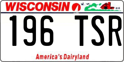 WI license plate 196TSR