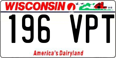 WI license plate 196VPT