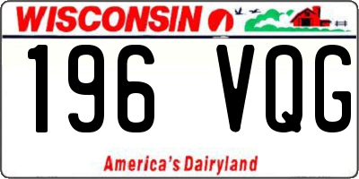 WI license plate 196VQG