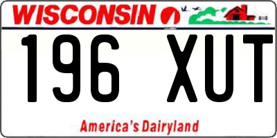 WI license plate 196XUT