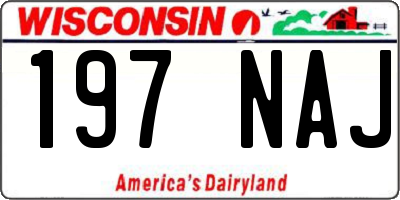 WI license plate 197NAJ
