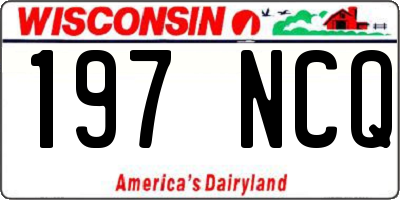 WI license plate 197NCQ