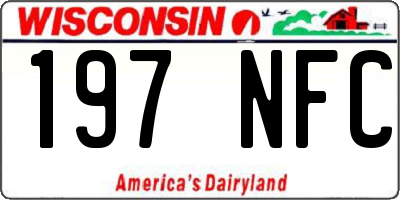 WI license plate 197NFC
