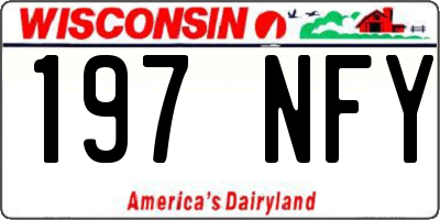 WI license plate 197NFY