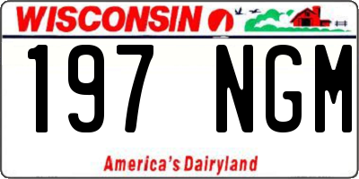 WI license plate 197NGM