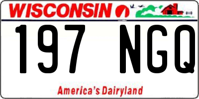 WI license plate 197NGQ