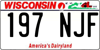WI license plate 197NJF