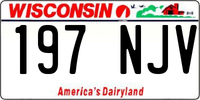 WI license plate 197NJV